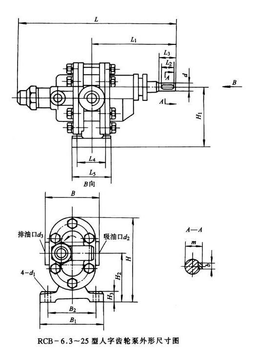 RCB-200人字形齒輪泵 RCB-200人字形齒輪泵